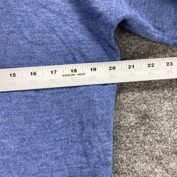 Loft Sweater Pullover Women M Medium Blue Knit Cowl Neck Long Sleeve Casual - Picture 3 of 7